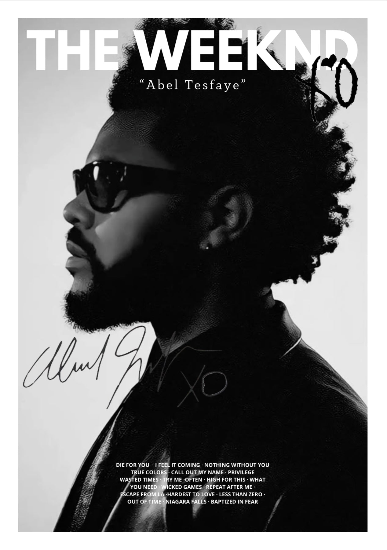 The Weeknd Signature Poster