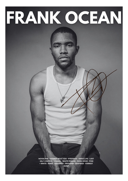 Frank Ocean Signature Poster